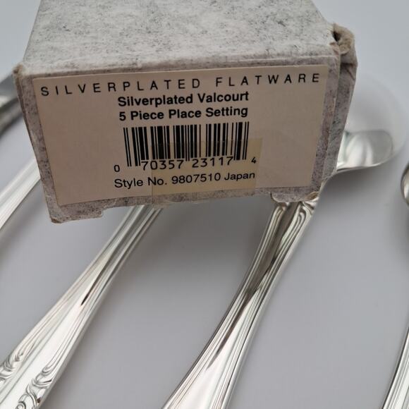 Gorham Valcourt Silverplate 5 Piece Place Set Flatware Japan New Old Stock READ - Picture 5 of 5